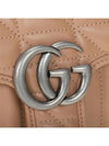 silver GG Marmont mini shoulder bag rose beige - GUCCI - BALAAN.