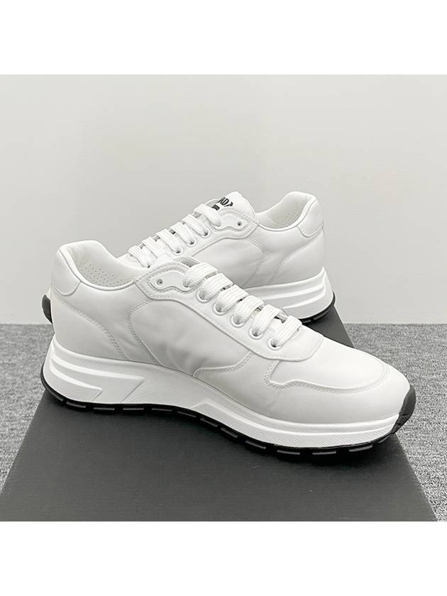 Prax 1 Re-Nylon Low Top Sneakers White - PRADA - BALAAN 4