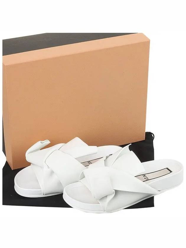 Ribbon Sandals White - Nº 21 - BALAAN.