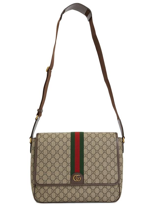 Men's Ophidia GG Cross Bag Beige Ebony - GUCCI - BALAAN 7