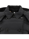 Women's Double Breasted Hooded Padded Black - BURBERRY - BALAAN 5