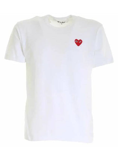 Red Heart Waffen Patch T Shirt AX T108 051 2 - COMME DES GARCONS - BALAAN 1