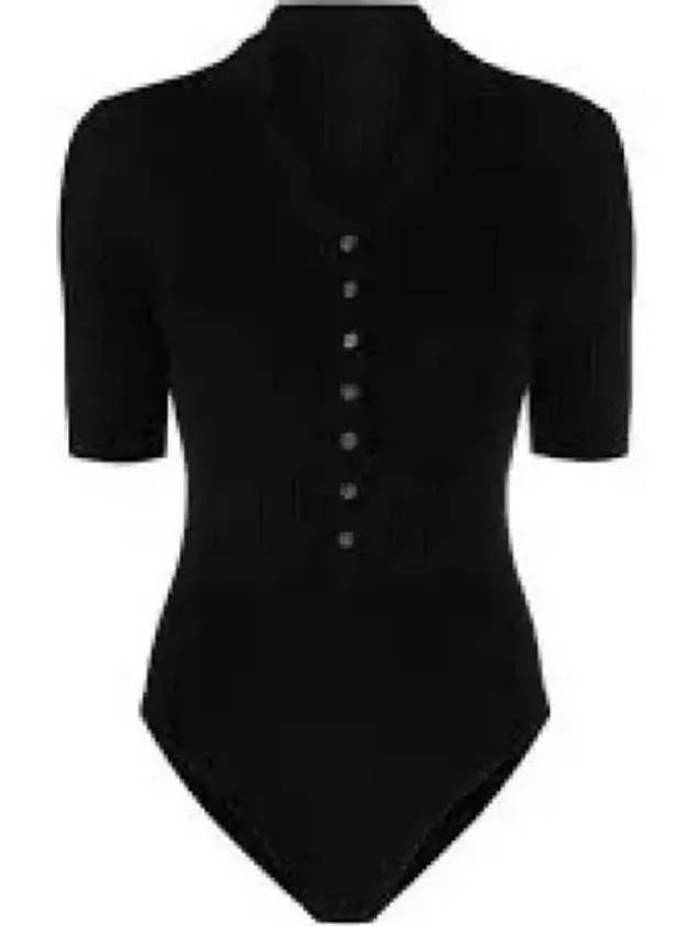 Le Body Yauco Polo Bodysuit Black - JACQUEMUS - BALAAN 2