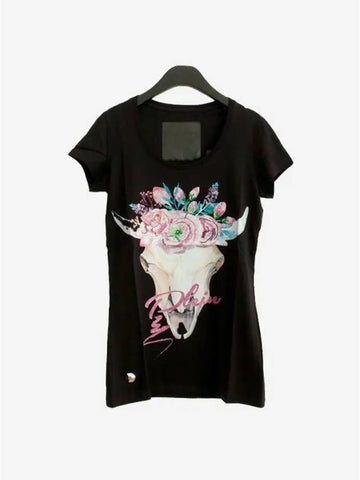 Women's Short Sleeve T-Shirt Black WTL0023 PJO002N 02 B 4 - PHILIPP PLEIN - BALAAN 1