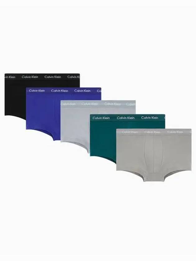 UNDERWEAR Men s Cotton Stretch Low Rise Trunks 5PK NB2734OQBF - CALVIN KLEIN - BALAAN 1