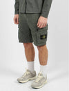 Cargo Bermuda Shorts Green - STONE ISLAND - BALAAN 4