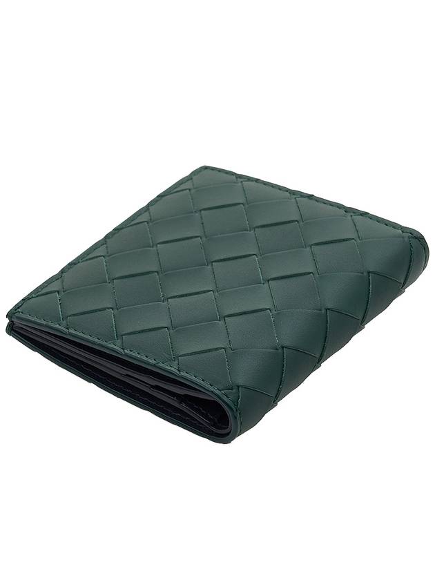 Intrecciato Slim Half Wallet Green - BOTTEGA VENETA - BALAAN 5