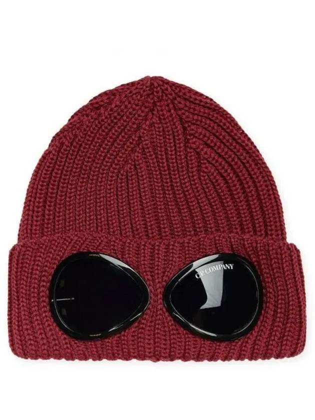 Signature Goggles Wool Beanie Red - CP COMPANY - BALAAN 2