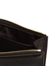 Gancini Leather Clutch Bag Black - SALVATORE FERRAGAMO - BALAAN 6