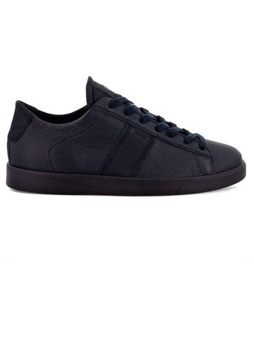 Street Lite Gore-Tex Leather Low Top Sneakers Black - ECCO - BALAAN 1