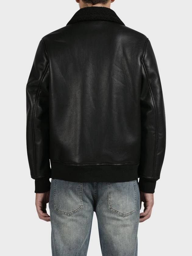 Black Eco Leather Mustang Jacket M GCJP53 - PANICALE - BALAAN 2