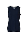 V-neck Wool Knit Vest Navy - MAISON MARGIELA - BALAAN.