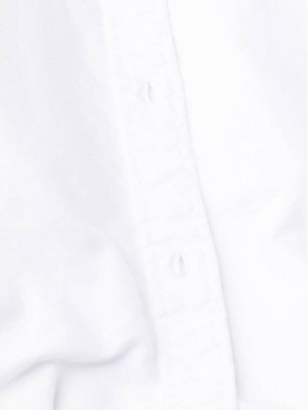 Women's Hidden Oxford Shirt Long Dress White - THOM BROWNE - BALAAN 3