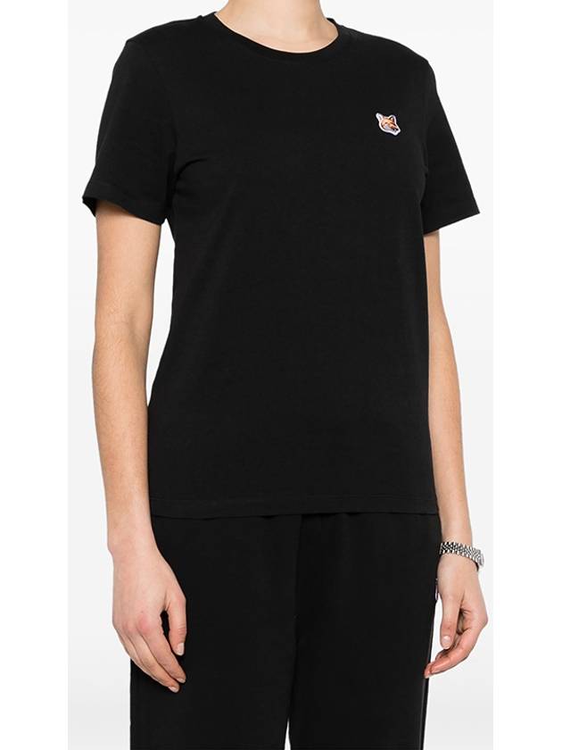 Fox Head Patch Regular Short Sleeve T-Shirt Black - MAISON KITSUNE - BALAAN 3