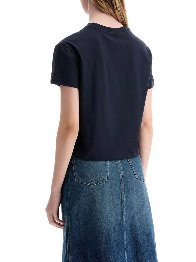 Boxy Rue Madame Short Sleeve T-Shirt Navy - A.P.C. - BALAAN 5