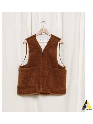 CAMI Ami EL FORTGENS U ZIP VEST BROWN - CAMIEL FORTGENS - BALAAN 1