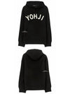 Yohji Logo Cotton Hoodie Black - Y-3 - BALAAN 6