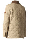 Diamond Quilted Thermoregulated Barn Jacket Honey - BURBERRY - BALAAN 5