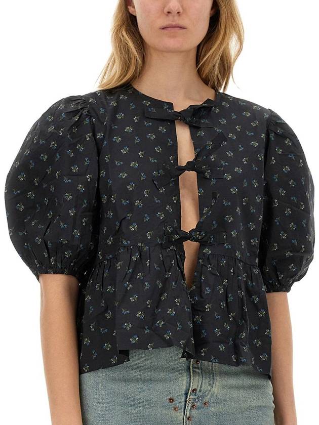 Ganni Poplin Blouse - GANNI - BALAAN 4