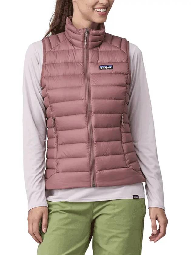 Logo Down Vest Mauve - PATAGONIA - BALAAN 3