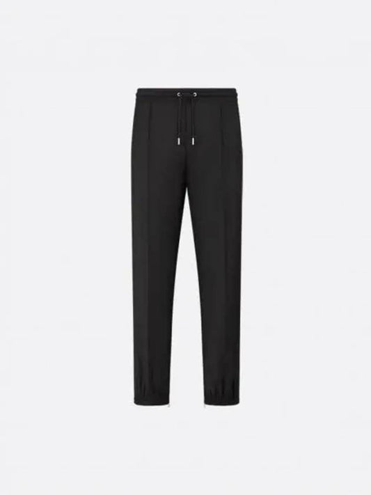 Homme Wool Twill Track Pants Black - DIOR - BALAAN 2