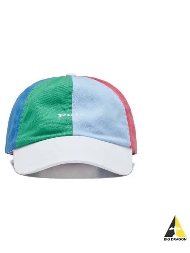 Color Block Chino Ball Cap Multi - POLO RALPH LAUREN - BALAAN 1