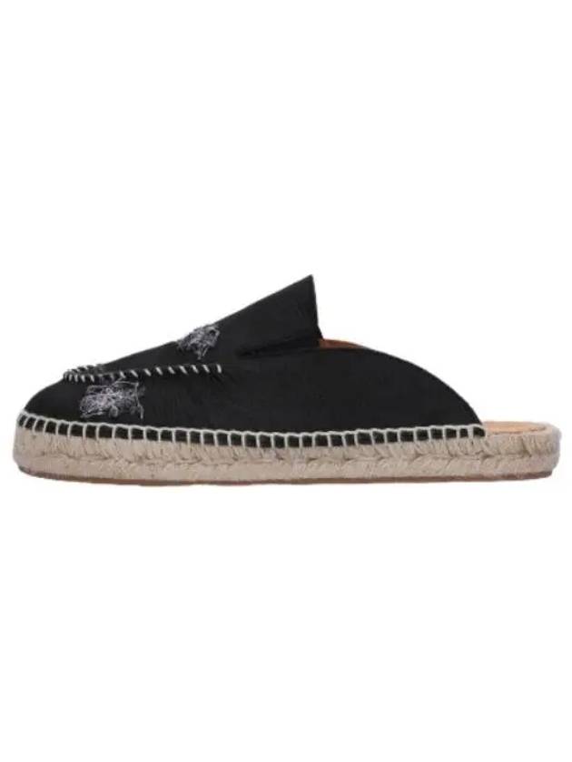 embroidered espadrille mule black sneakers - MAISON MARGIELA - BALAAN 1