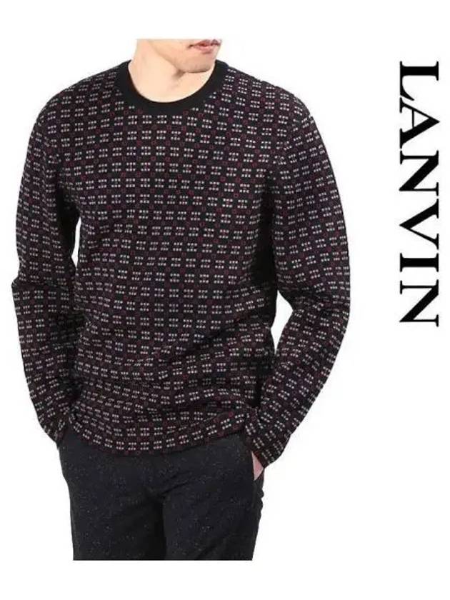 Geometric crew neck knit 271821 - LANVIN - BALAAN 1