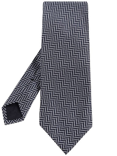 Tom Ford Silk Tie, Men's, Navy Blue - TOM FORD - BALAAN 1