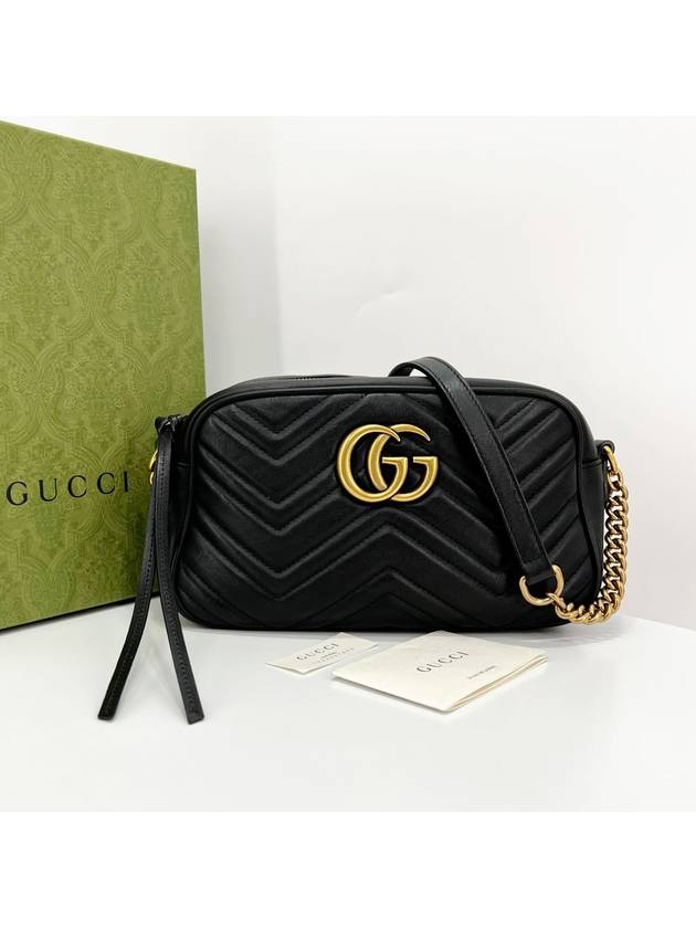 Matelasse GG small chain cross bag black - GUCCI - BALAAN 1