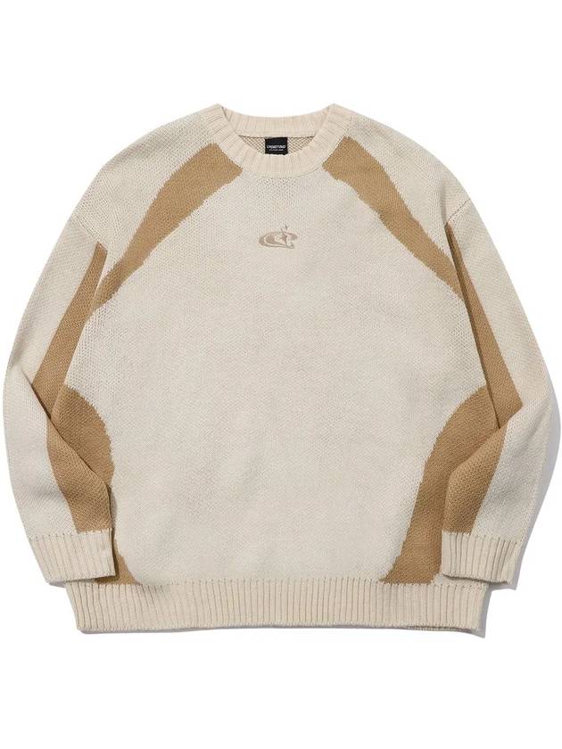 Star Line Block Pullover Cream - CPGN STUDIO - BALAAN 2