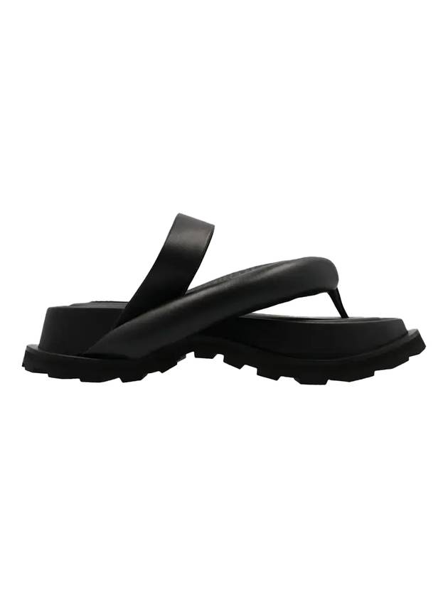 Lambskin Platform Sandals Black - JIL SANDER - BALAAN 1