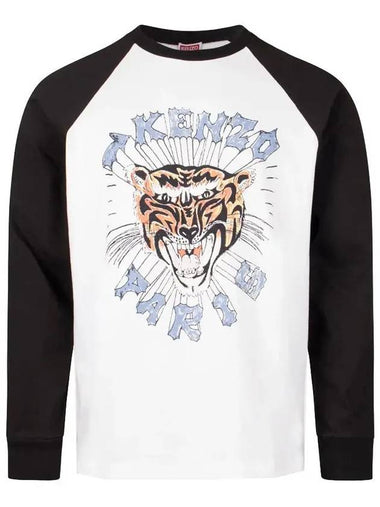 24SS Tiger Printing Nagrang T-Shirt 5TS142 4SI 99J - KENZO - BALAAN 1