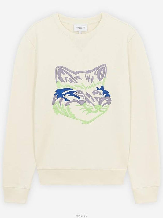 Big Fox Regular Fit Sweatshirt Ecru - MAISON KITSUNE - BALAAN 2