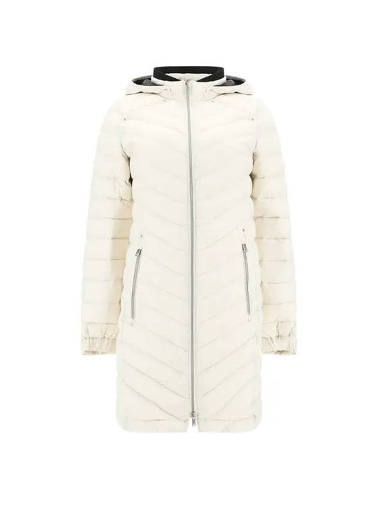 Women s Air Down Hooded Parka White - MOOSE KNUCKLES - BALAAN 1