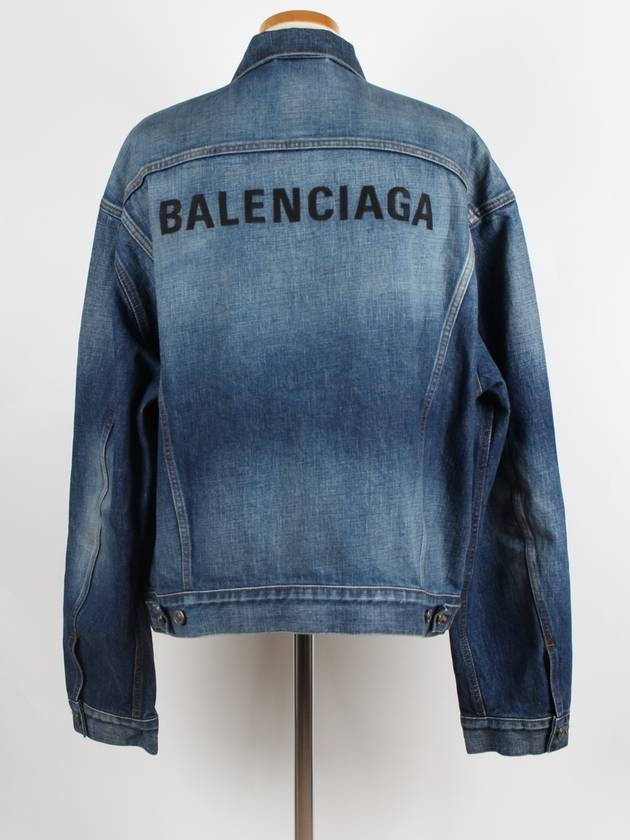 logo denim jacket - BALENCIAGA - BALAAN 4