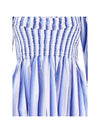 Striped Long Dress Blue - GANNI - BALAAN 4