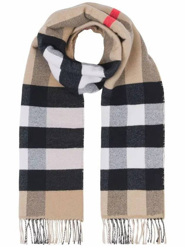 Vintage Check Alpaca Muffler Beige - BURBERRY - BALAAN 1