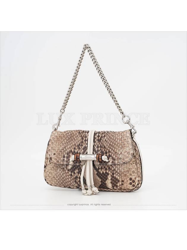 Bamboo python shoulder bag 235320 0904sva - GUCCI - BALAAN 3