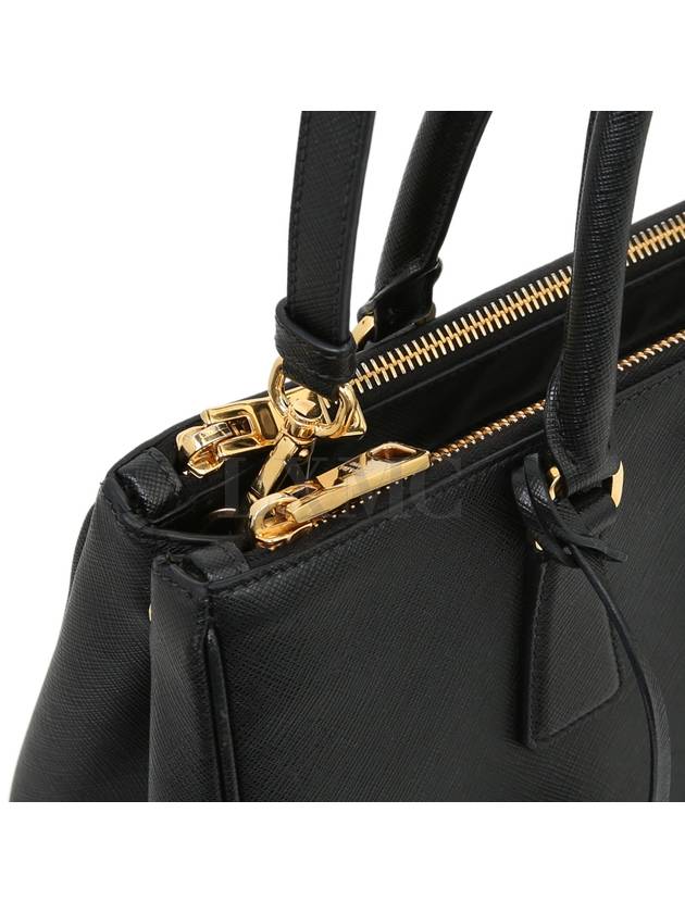 Galleria Saffiano Double Zipper Tote Bag Black 1BA274 - PRADA - BALAAN 5