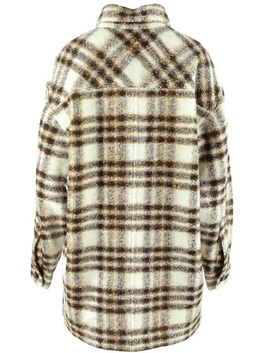 HARVELI Check Shirt Jacket MA0998 22A012E 23EC - ISABEL MARANT - BALAAN 2