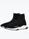 Speed Trainer  High Top Sneakers Black White - BALENCIAGA - BALAAN 2