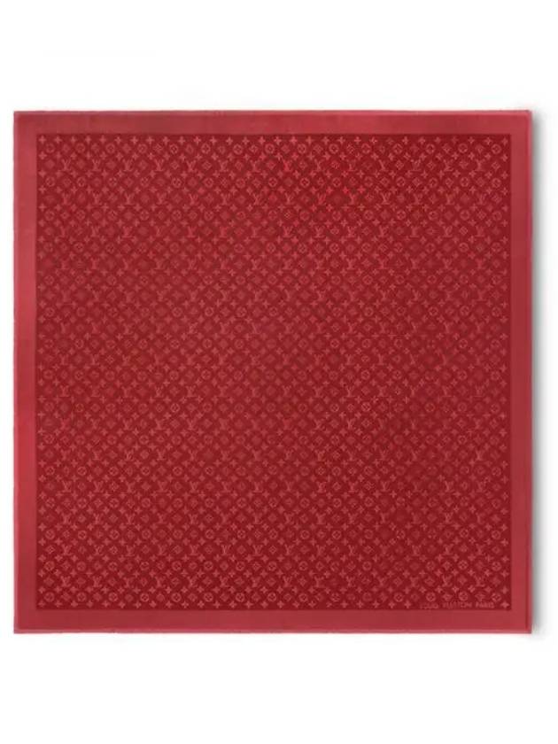 Muffler Scarf Monogram Classic Shawl Dark Red M90835 - LOUIS VUITTON - BALAAN 1