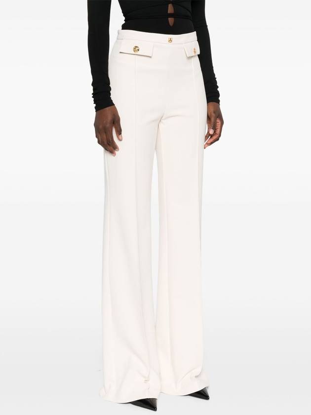 logo-plaque flared trousers - ELISABETTA FRANCHI - BALAAN 3