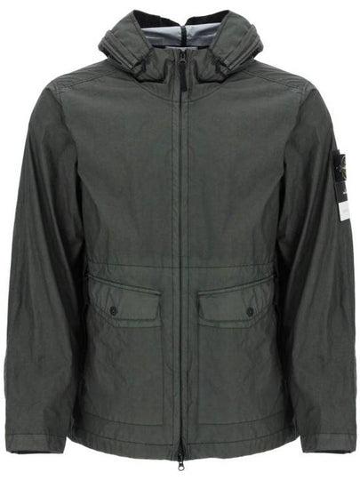 Membrana 3L TC Hooded Jacket Dark Green - STONE ISLAND - BALAAN 2