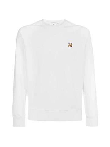 Fox Head Patch Classic Sweatshirt White - MAISON KITSUNE - BALAAN 1