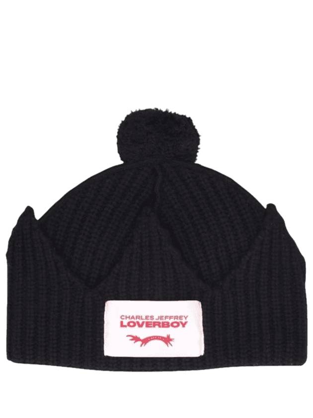 Chunky Crown Beanie Black - CHARLES JEFFREY LOVERBOY - BALAAN 1