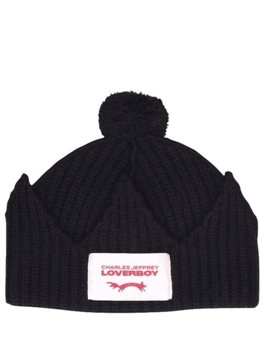 Chunky Crown Beanie Black - CHARLES JEFFREY LOVERBOY - BALAAN 1