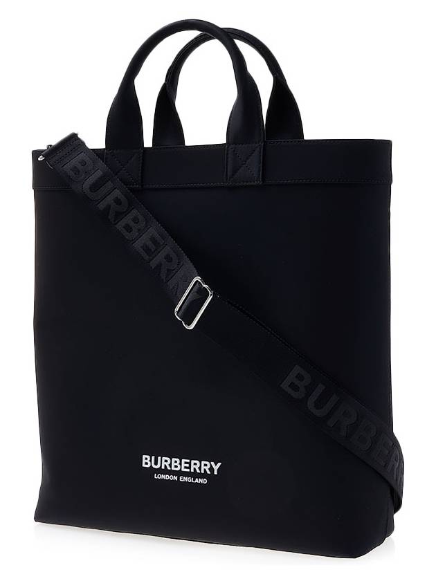 Logo Print Nylon Artie Tote Bag Black - BURBERRY - BALAAN 3