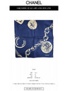 AA8335 Season Silk Square Scarf Navy TSSW - CHANEL - BALAAN 2